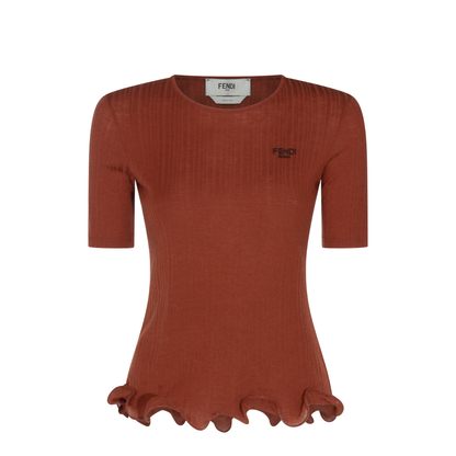Wool Short Sleeved Virgin Top