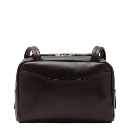 Carry Mini Calfskin Top-handle Bag - Cocoa Brown