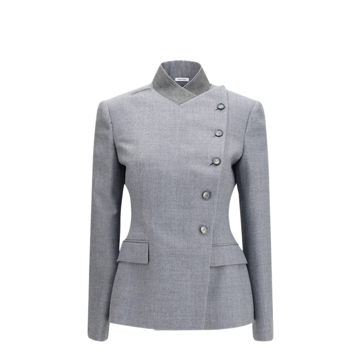 MAYFEYR - Alexander Mcqueen - Pinstripe Wool Jacket With Crossed Lapels - A00755QJAGL1015