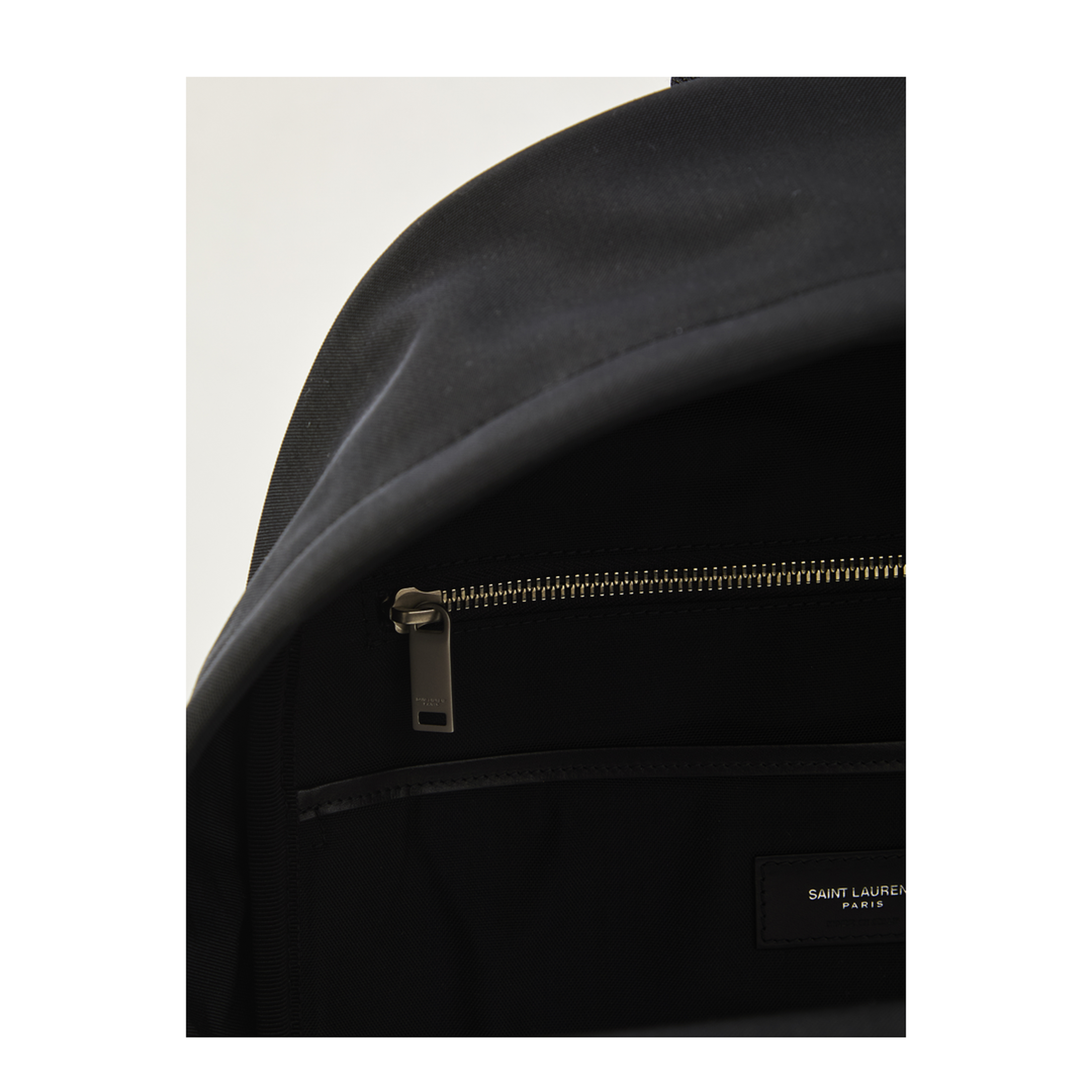 City Canvas, Nylon And Leather Backpack - Black