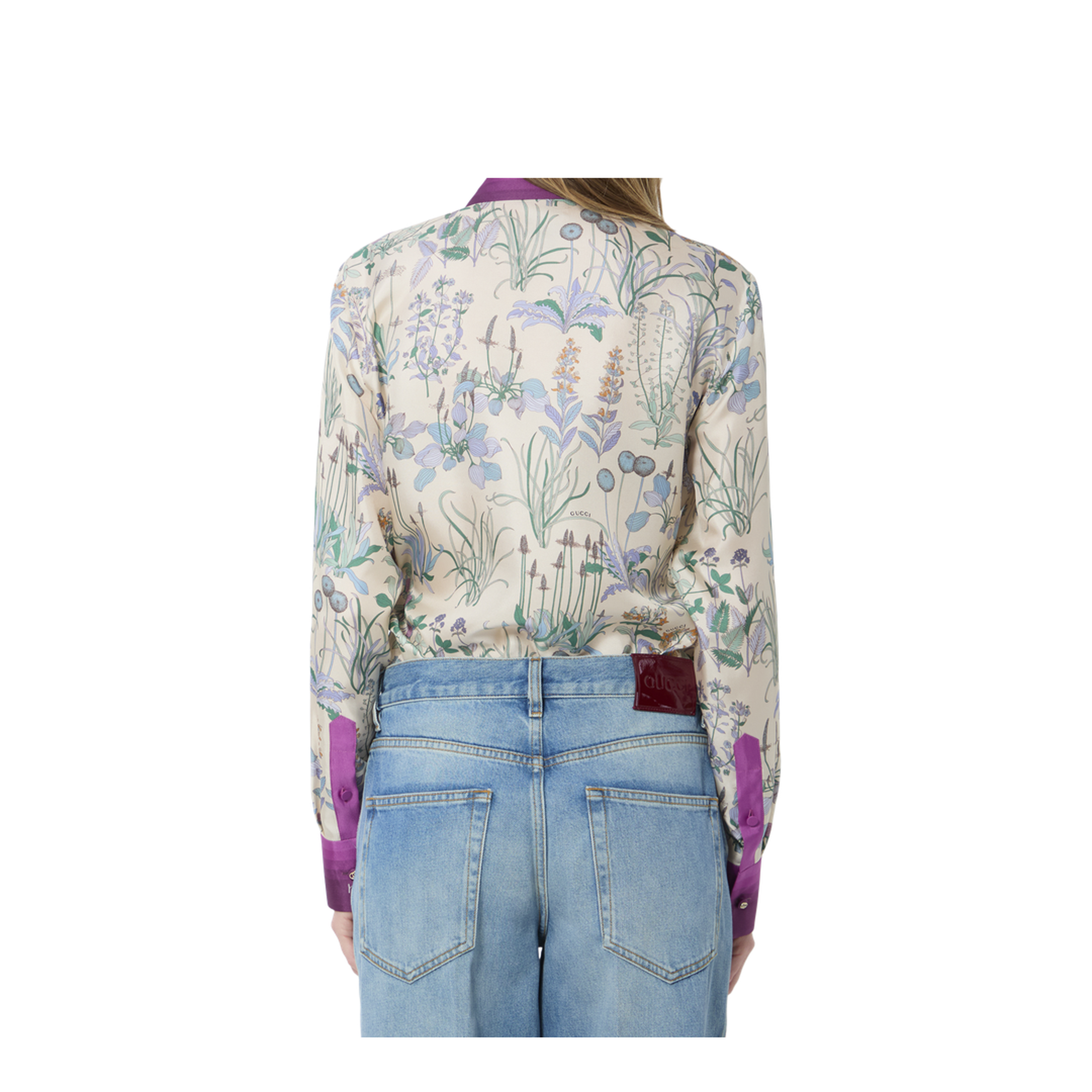Printed Silk Twill Shirt
