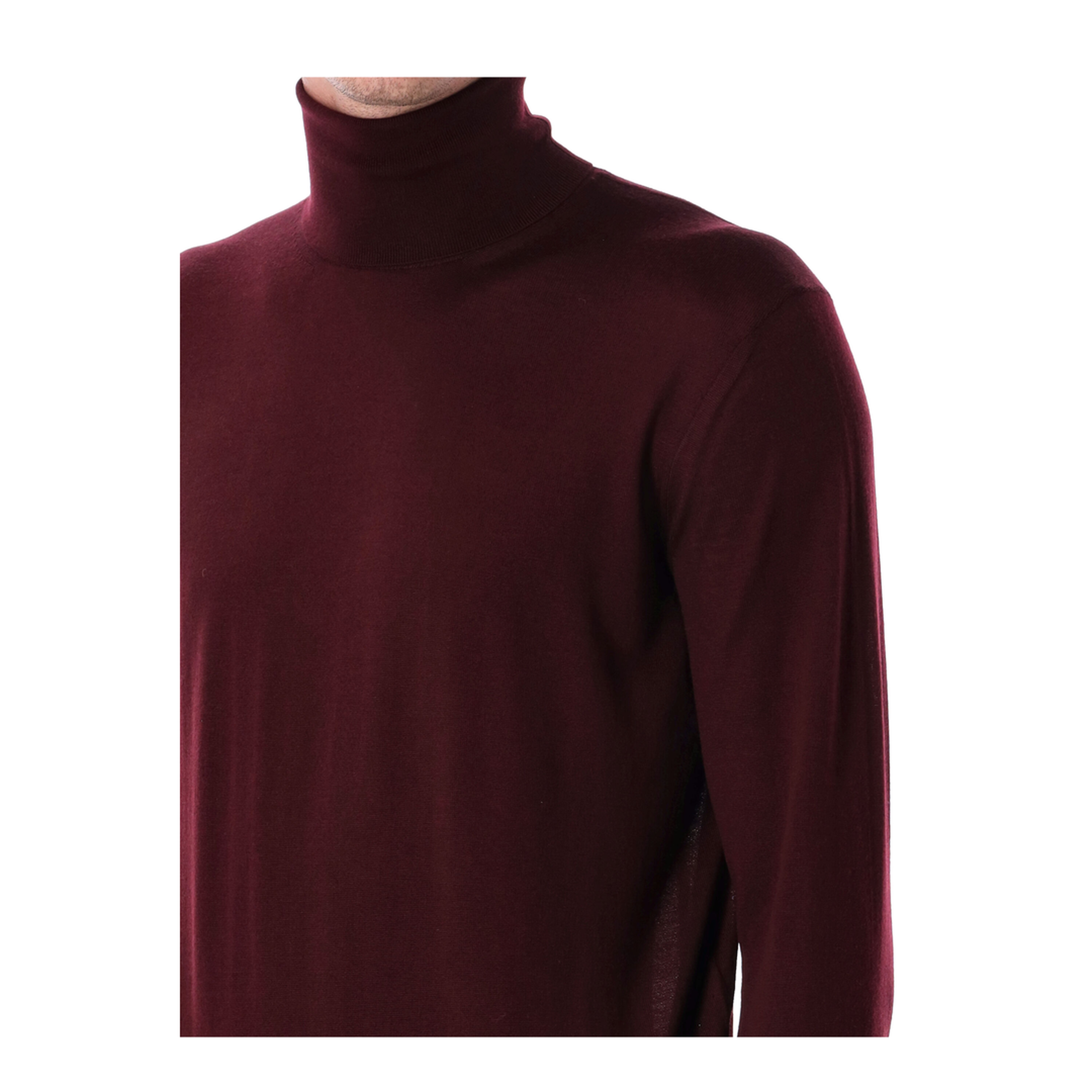 Wool turtleneck sweater