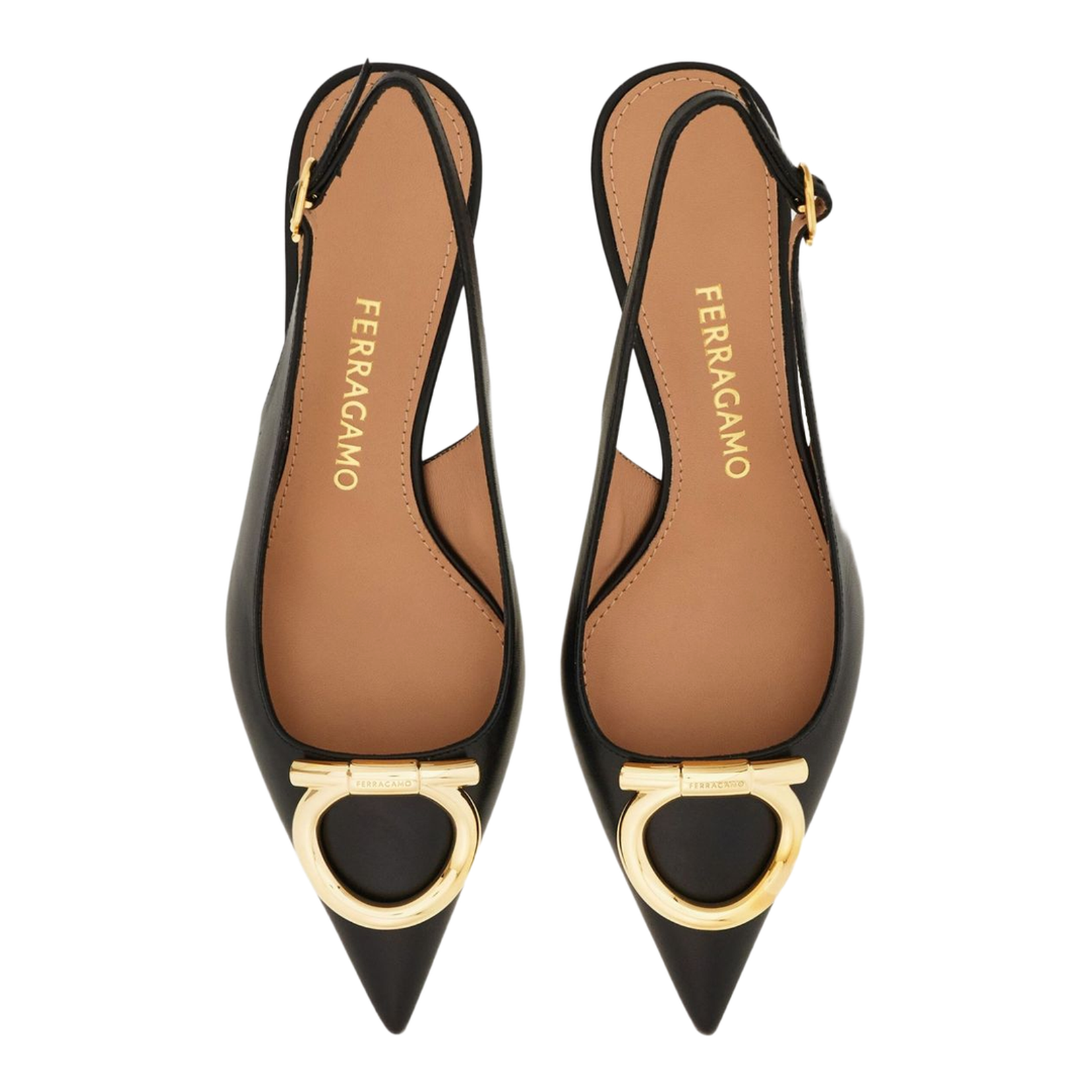 Leather Slingback Pumps