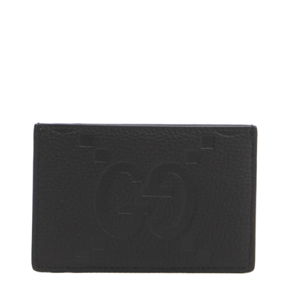 Maxi GG Card Holder Leather Black