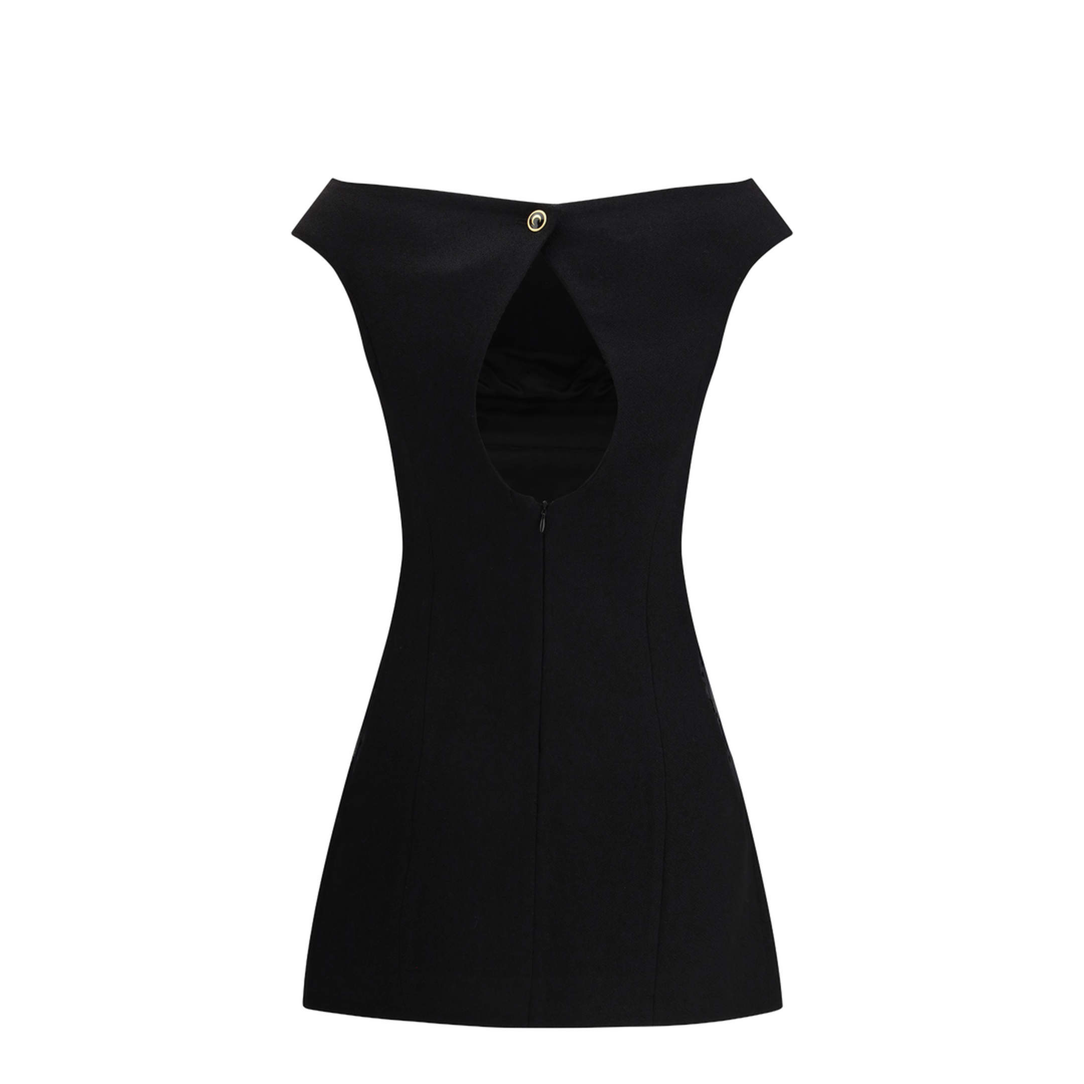 MAYFEYR - Marine Serre - Wool Bouclé Sleeveless Mini Dress - WDR398ACWOV0077