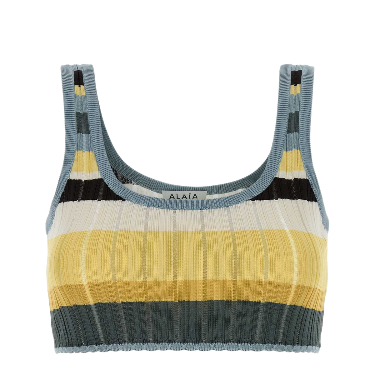 MAYFEYR - Alaia - Multicolor Yellow Crino Bralette Top - AA9H1569K266D908
