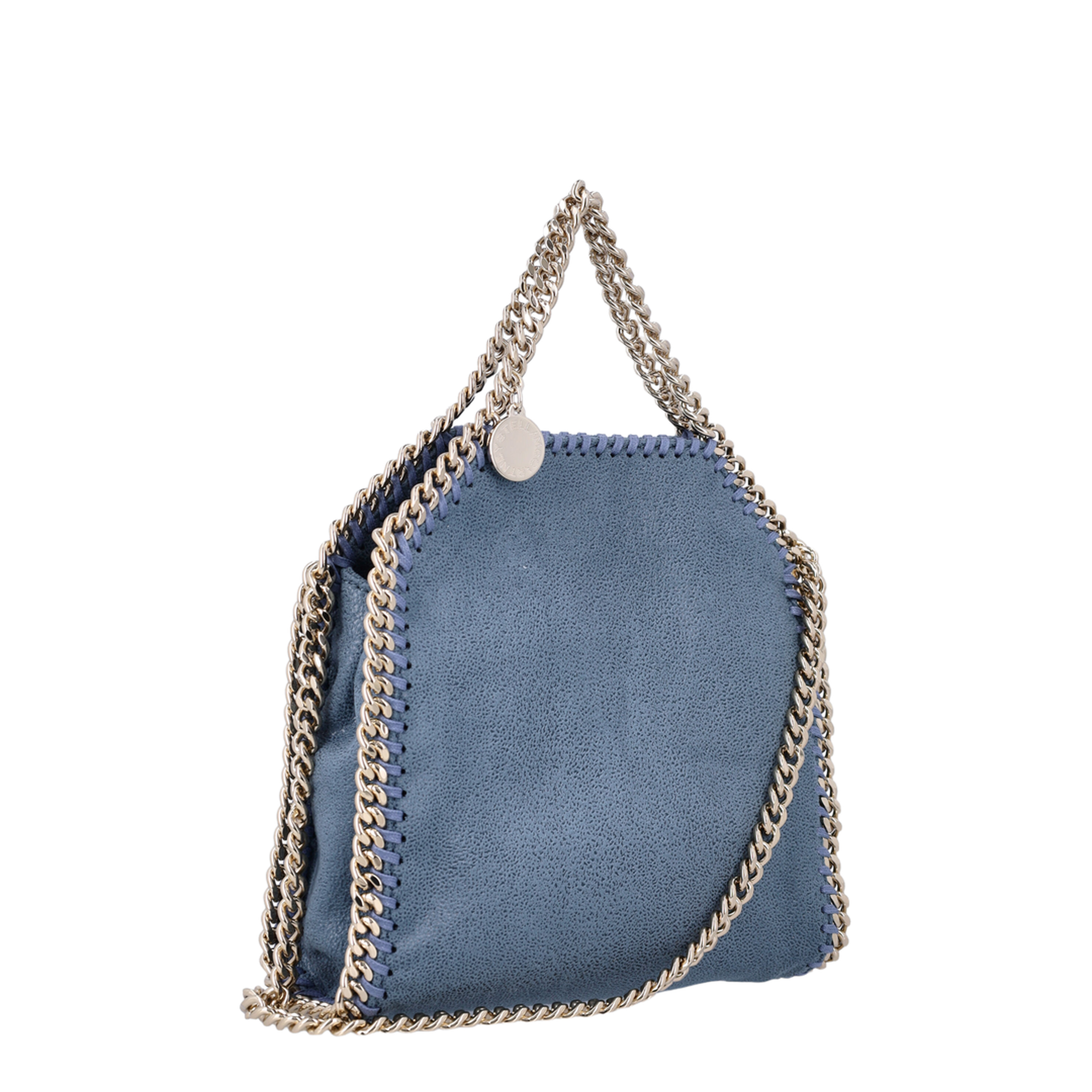 Falabella Tiny Vegan Leather Tote Bag - Feather Blue