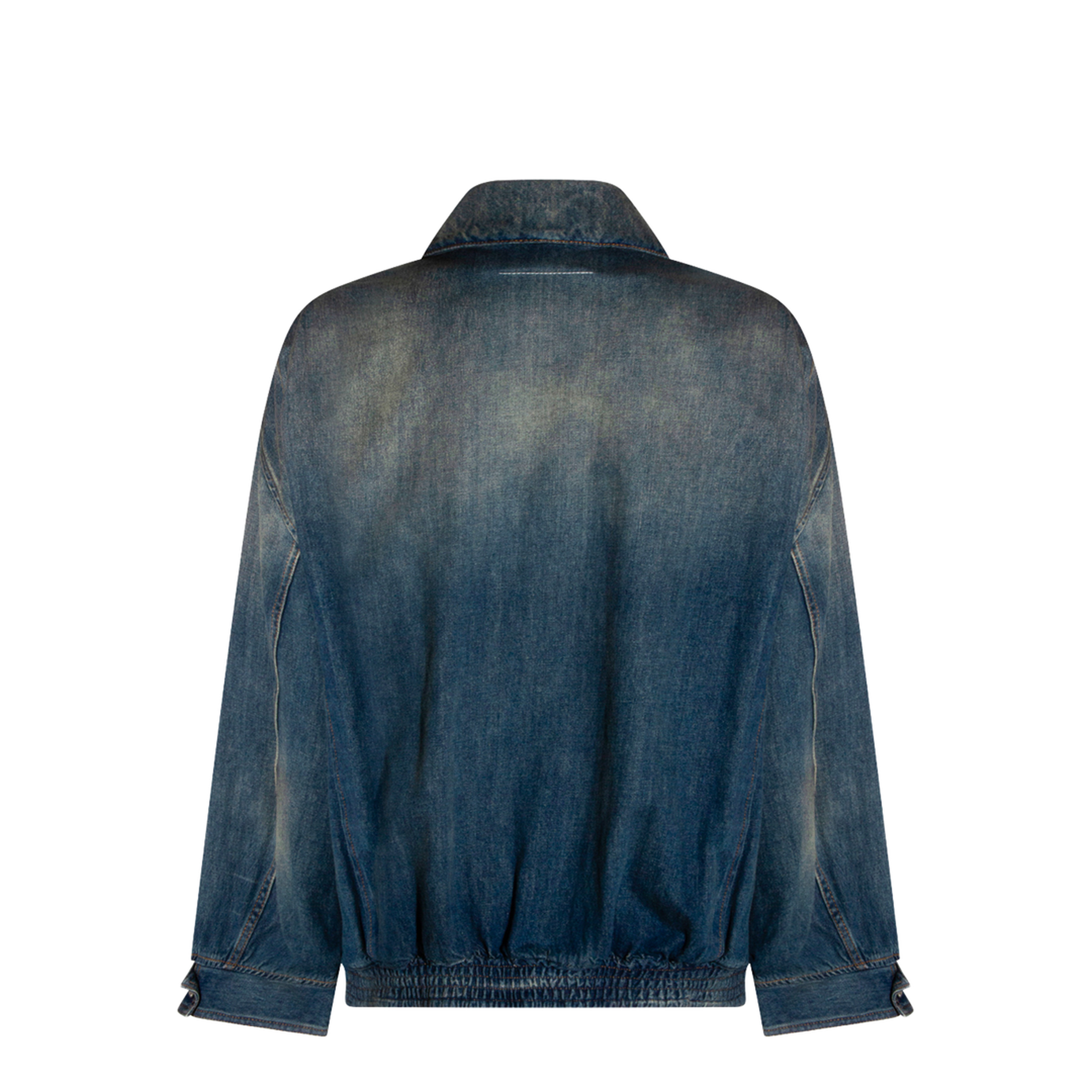 Blue Denim Jacket With Flap Pockets