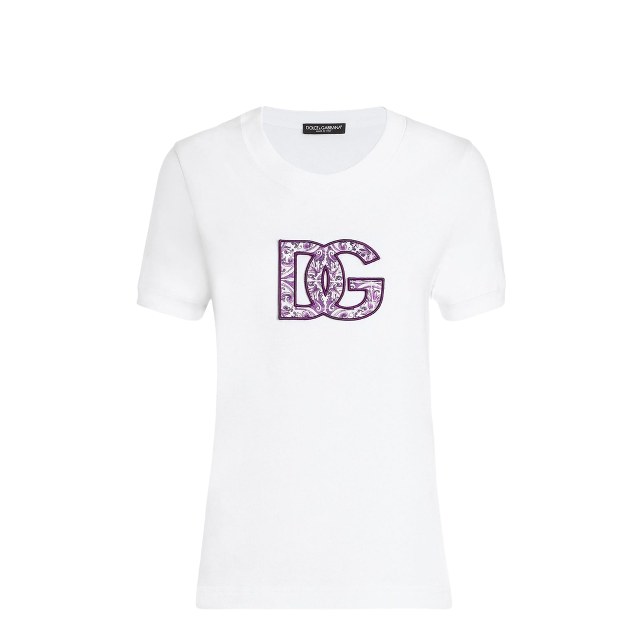 Short-sleeved Cotton T-Shirt in White