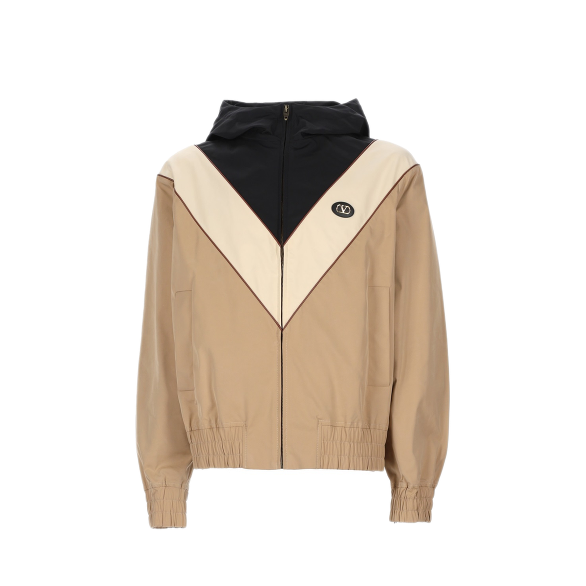Multicolor Stretch Polyester Bomber Jacket