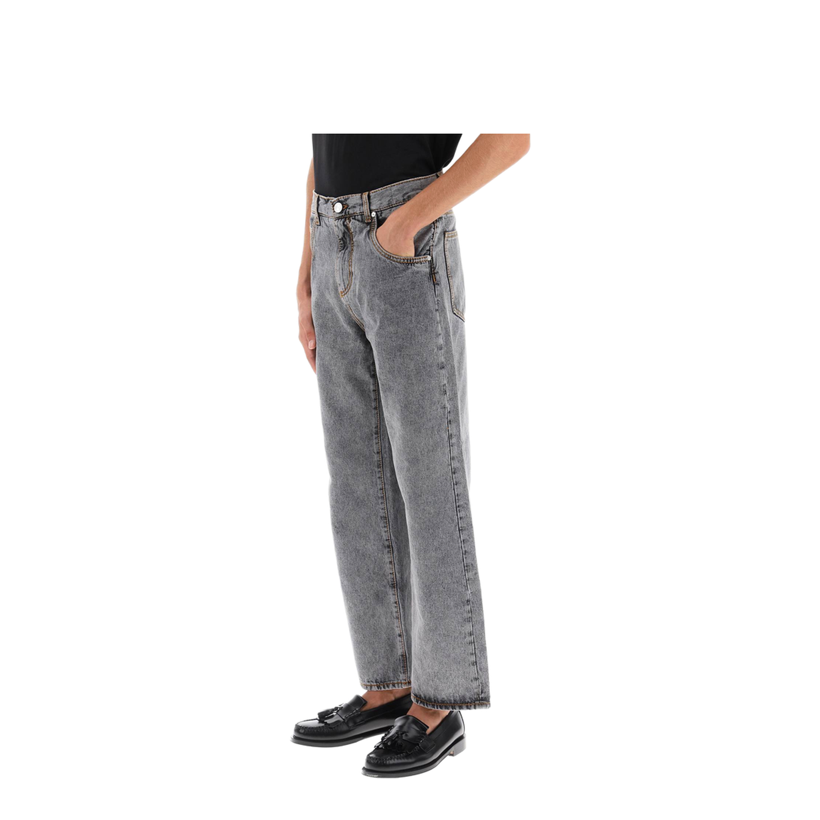 5-Pocket Straight-Leg Jeans