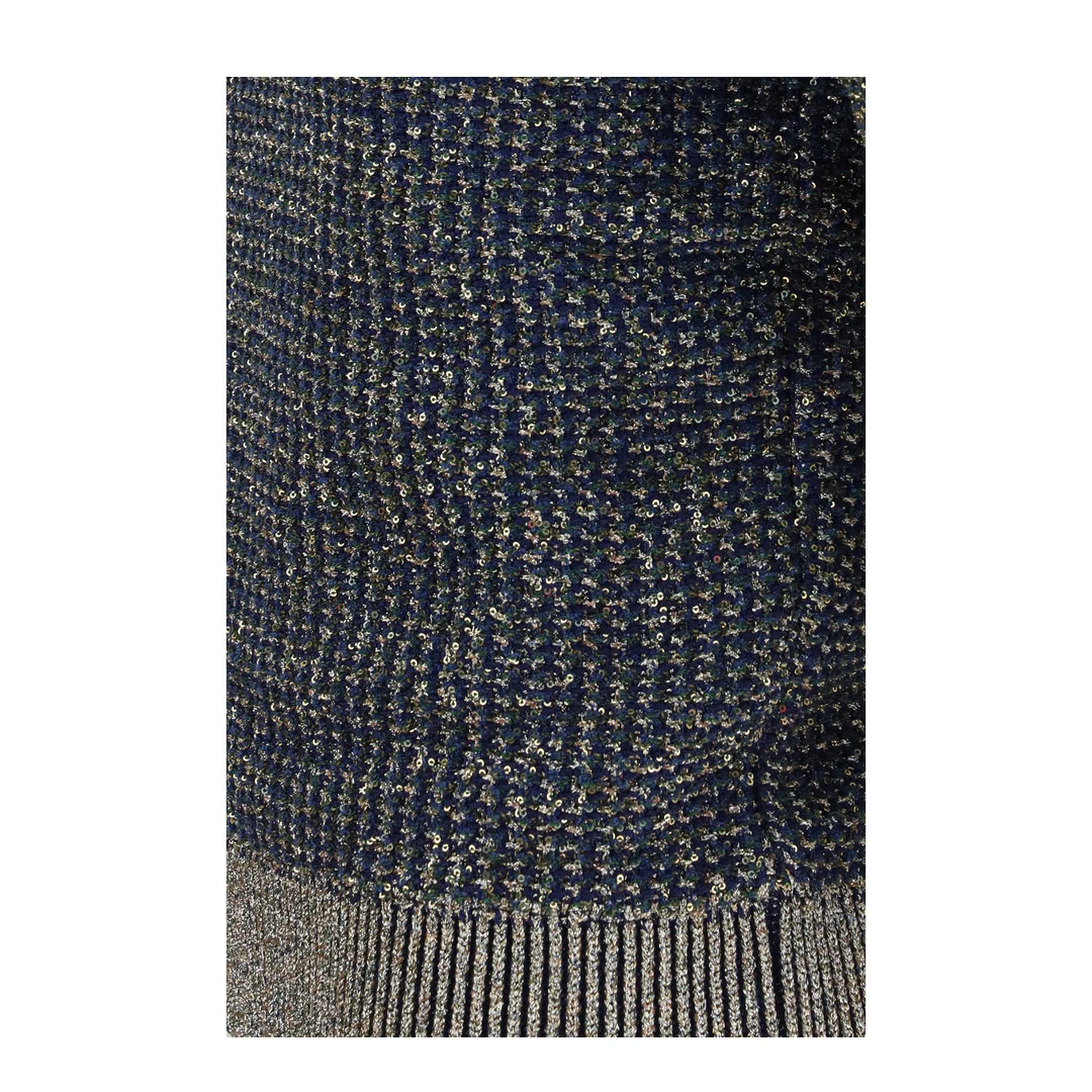 MAYFEYR - Balmain - Short Sleeve Sequined Sweater With Buttons - HF1ALB60KK13SQH