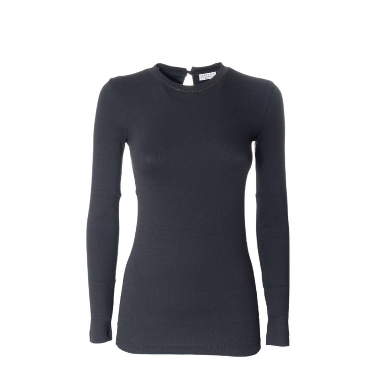 MAYFEYR - Brunello Cucinelli - Ribbed Stretch Cotton Jersey T-Shirt With Jewellery - M0TC8BJ300C101