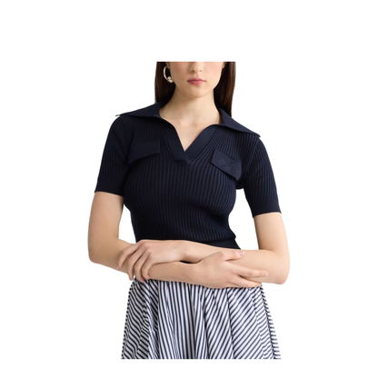 MAYFEYR - Patou - Embroidered Knitted Cotton Polo Shirt - KN3418094