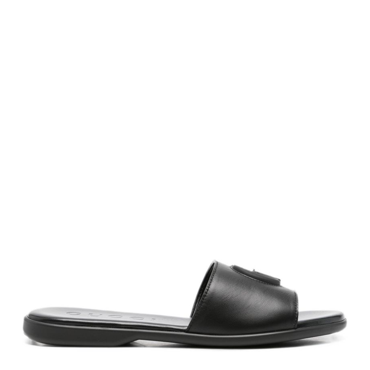 MAYFEYR - Gucci - Black Leather Double G Open Toe Sandals - 874910AAGT41000