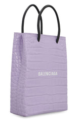 Shopping Phone Shoulder Bag Lilac/White