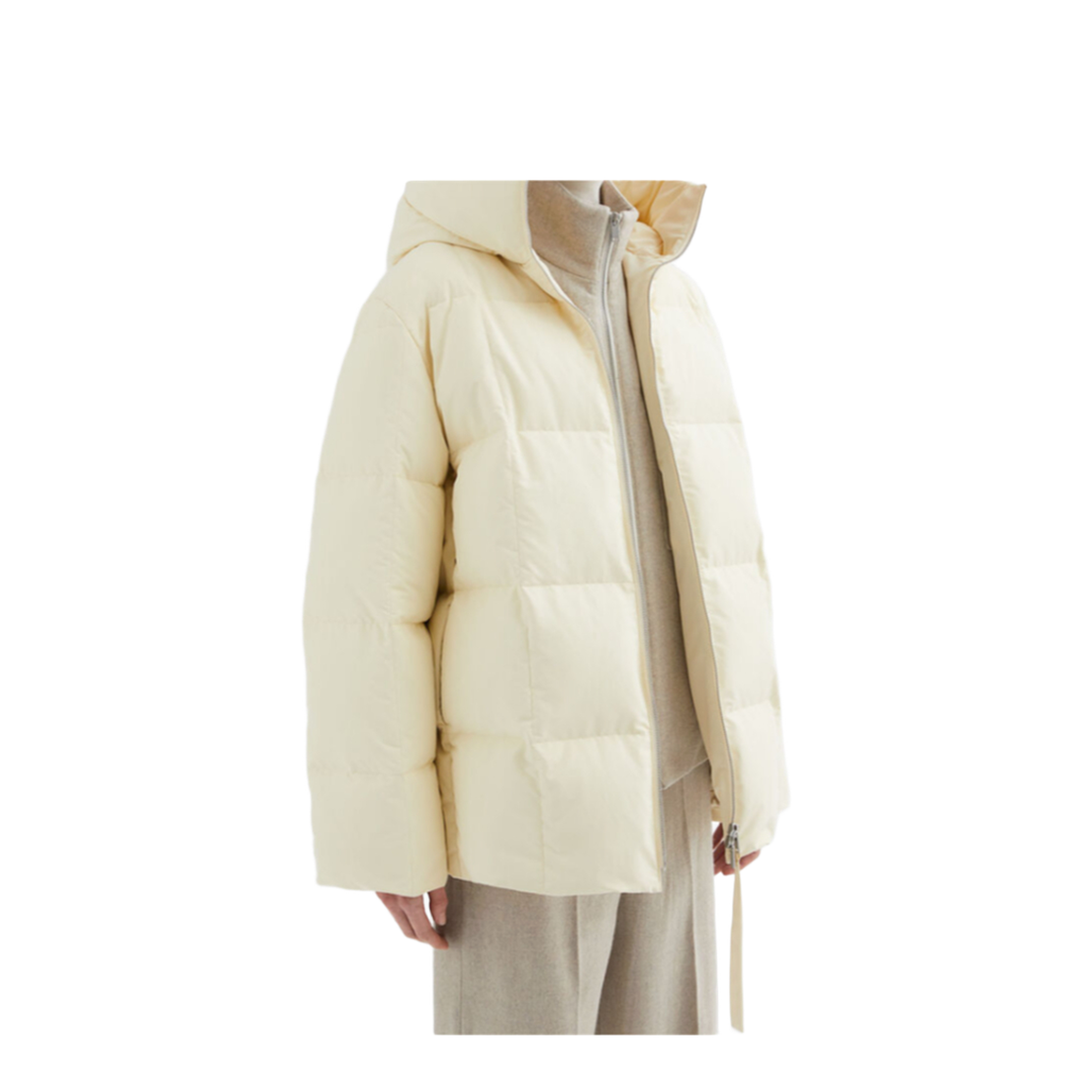 Quilted Down Jacket Yelow