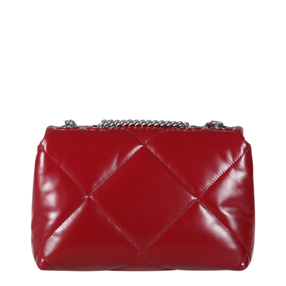 Kira Small Calf Leather Shoulder Bag - Dark Carmine