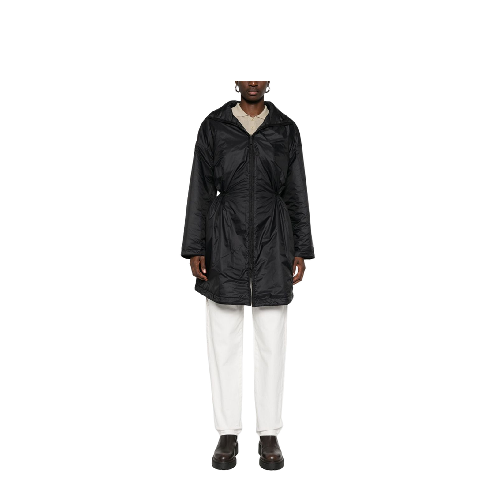 Nylon Midi Coat