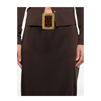 Satin Midi Skirt