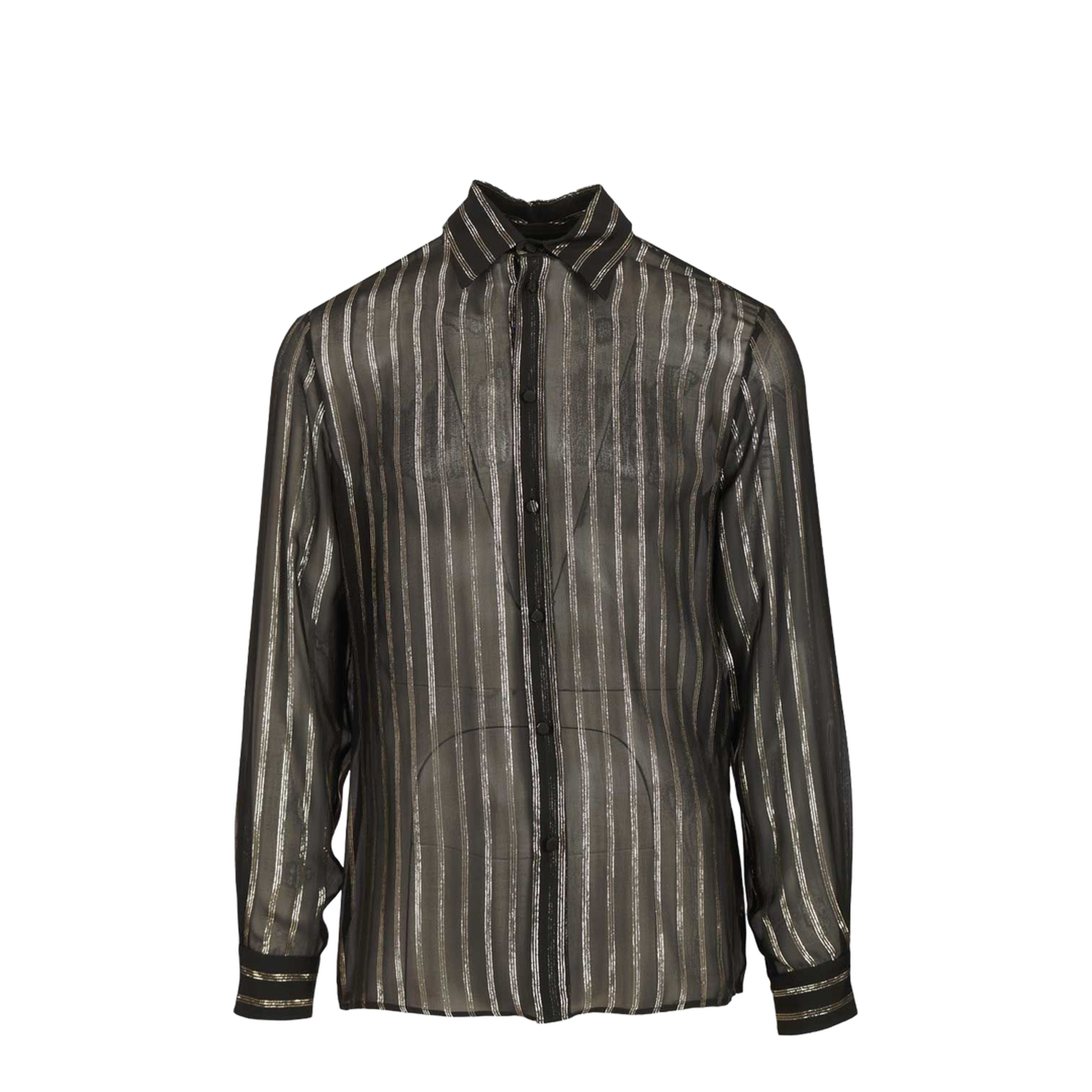 Silk and Lurex Chiffon Shirt