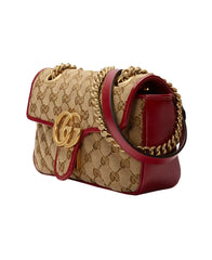 GG Marmont Mini Shoulder Bag, Gold Hardware