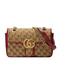 GG Marmont Mini Shoulder Bag, Gold Hardware