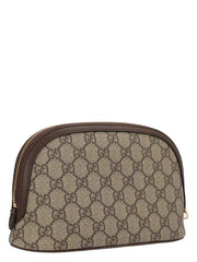 Ophidia Large Cosmetic Case Beige/Ebony In Canvas