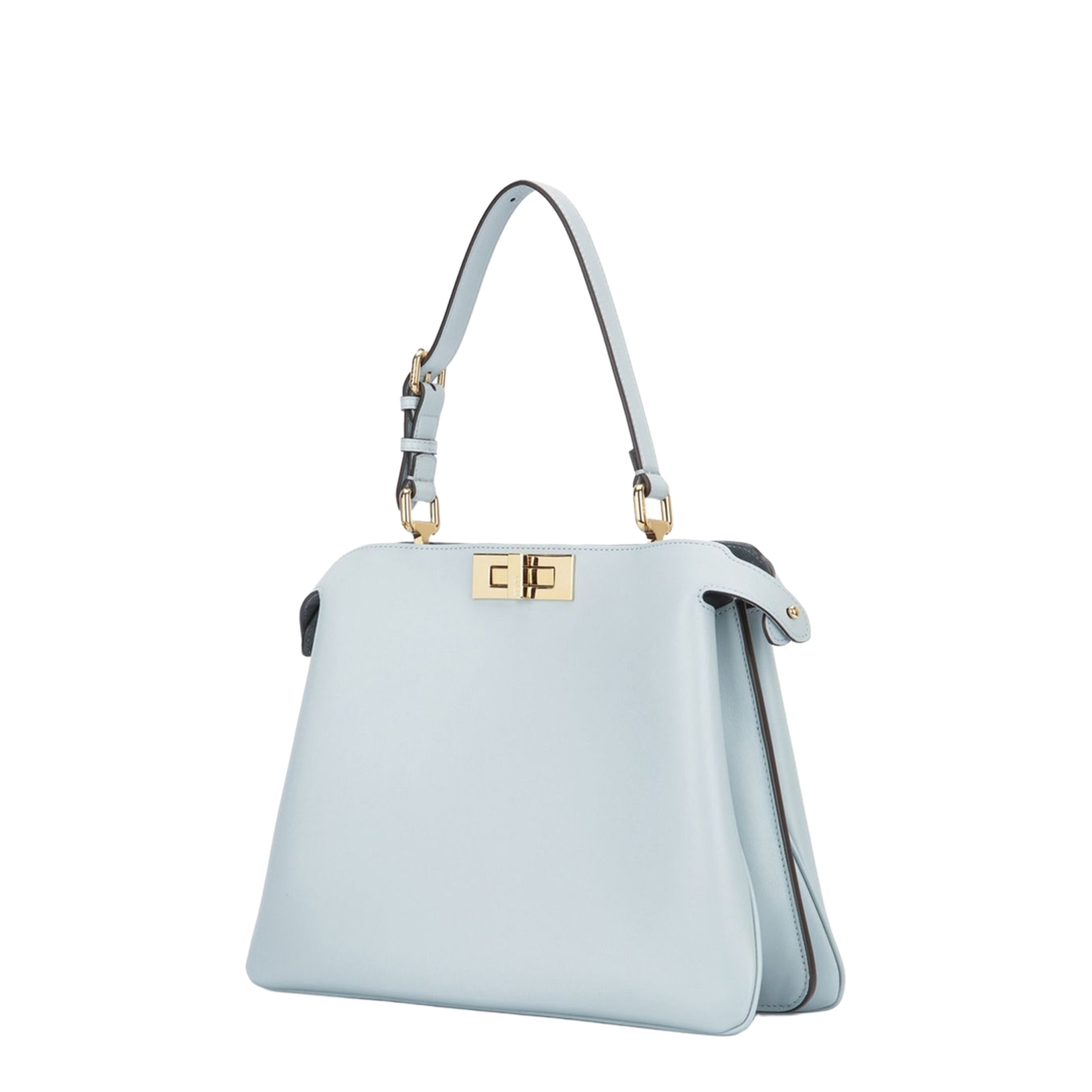 Peekaboo Medium Suede Top Handle Bags - Blue