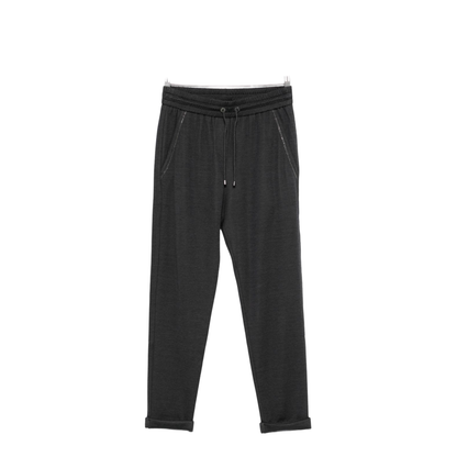 Cotton And Silk Blend Trousers
