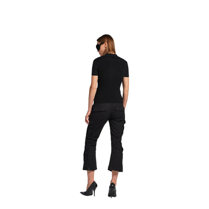 MAYFEYR - Balenciaga - Short Sleeved Ribbed Viscose And Cotton Knit Top - 857233T5237