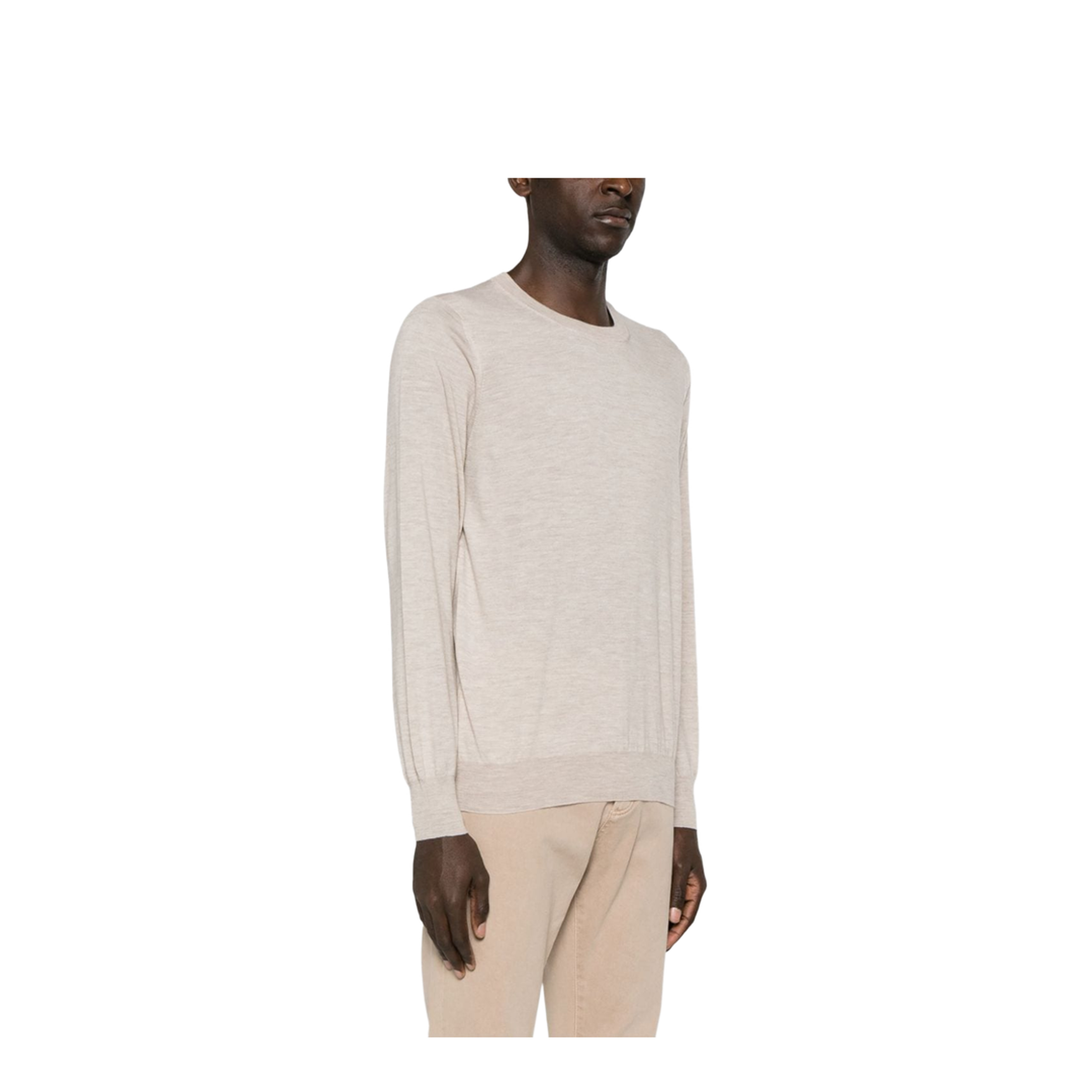 Men's Wool Sweater Beige
