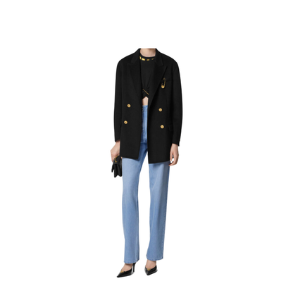 Wool and Cachemire Double-breasted Coat
