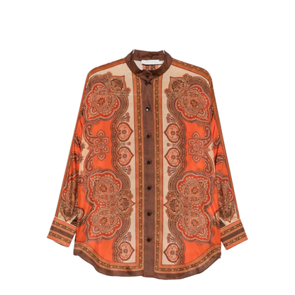 MAYFEYR - Zimmermann - Silk Shirt With Logo - 1499TSS263TAPA