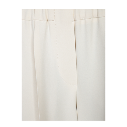 Tailored Joggers Pants in Chalk Color