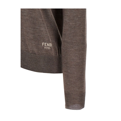 MAYFEYR - Fendi - Wool And Silk V-Neck Jumper - FZXC82ATPE