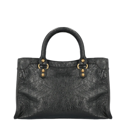 Le City Small Arena Storico Lambskin Shoulder Bag - Black