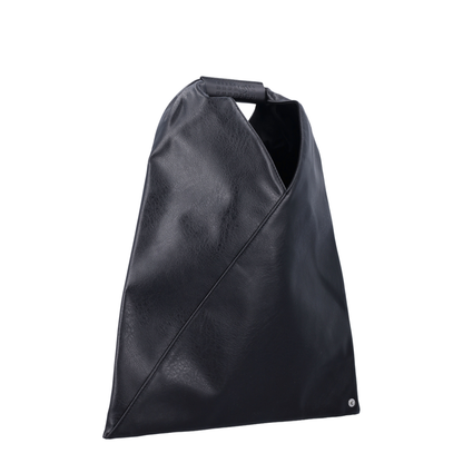 Japanese Bag Small Polyurethane Handbag - Black