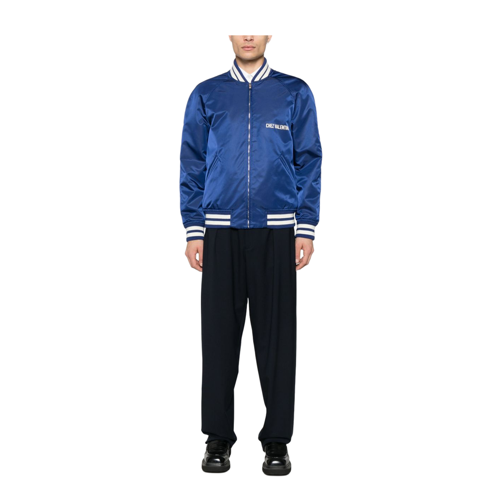 Royal Blue Front Zip Jacket