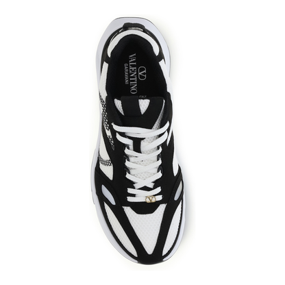 MAYFEYR - Valentino - Demivee Mesh And Suede Sneakers - 9Y2S0N88QAP