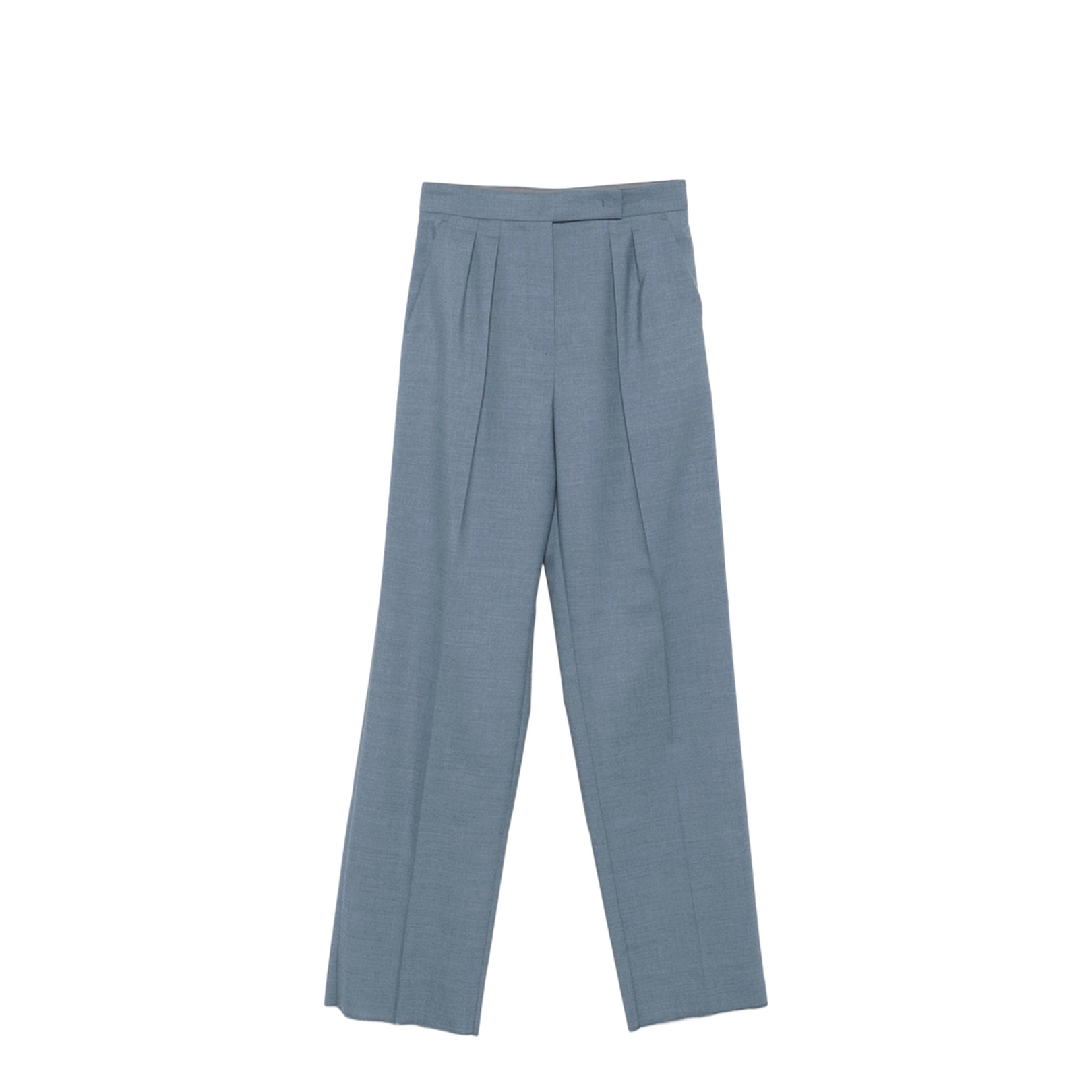 Cobalt Blue Hook and Zip Fly Fastening Trousers