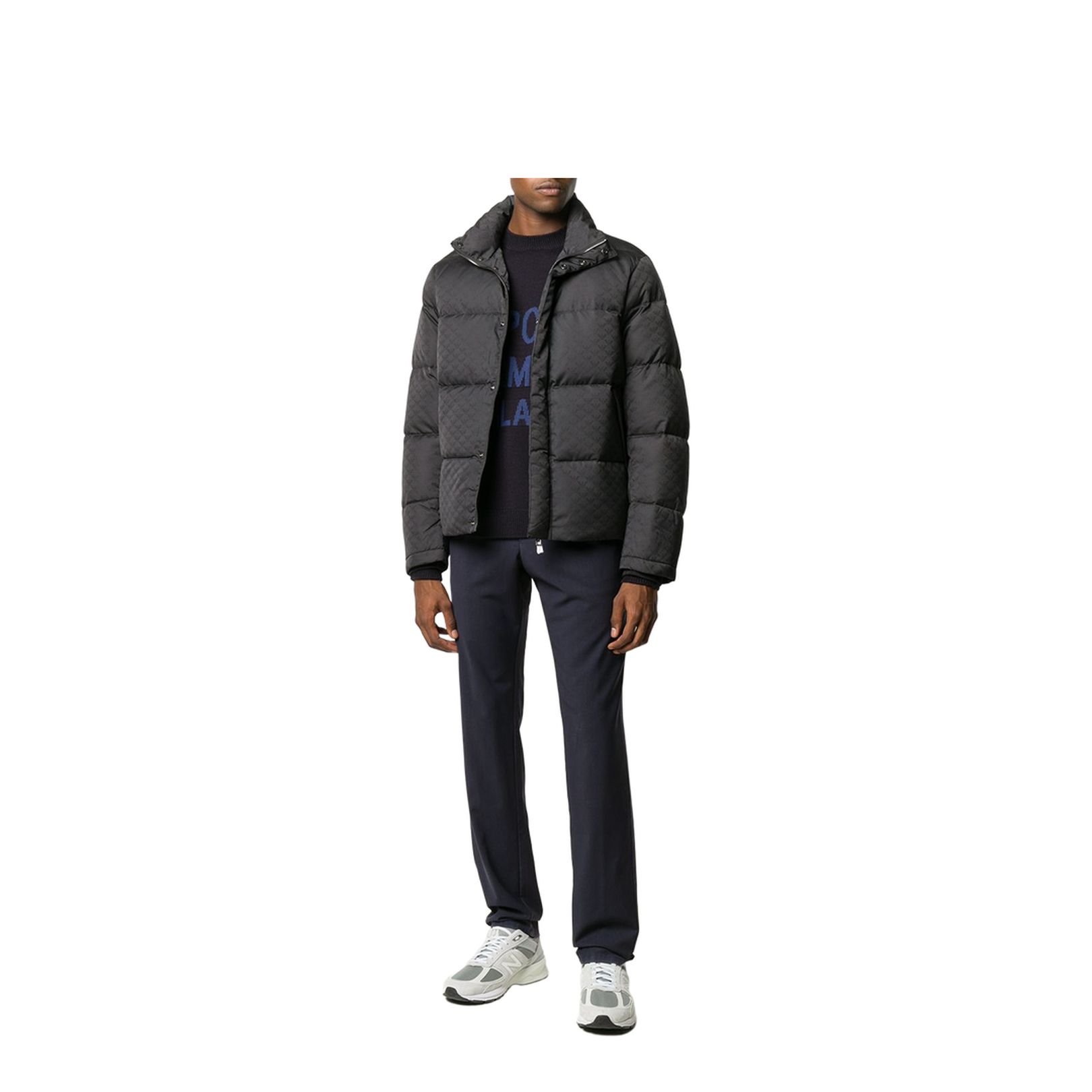 Black Quilted Down Jacket