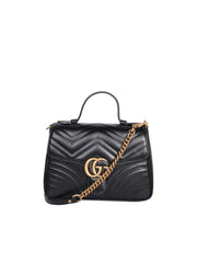 GG Marmont Small Top Handle Bag, Gold Hardware