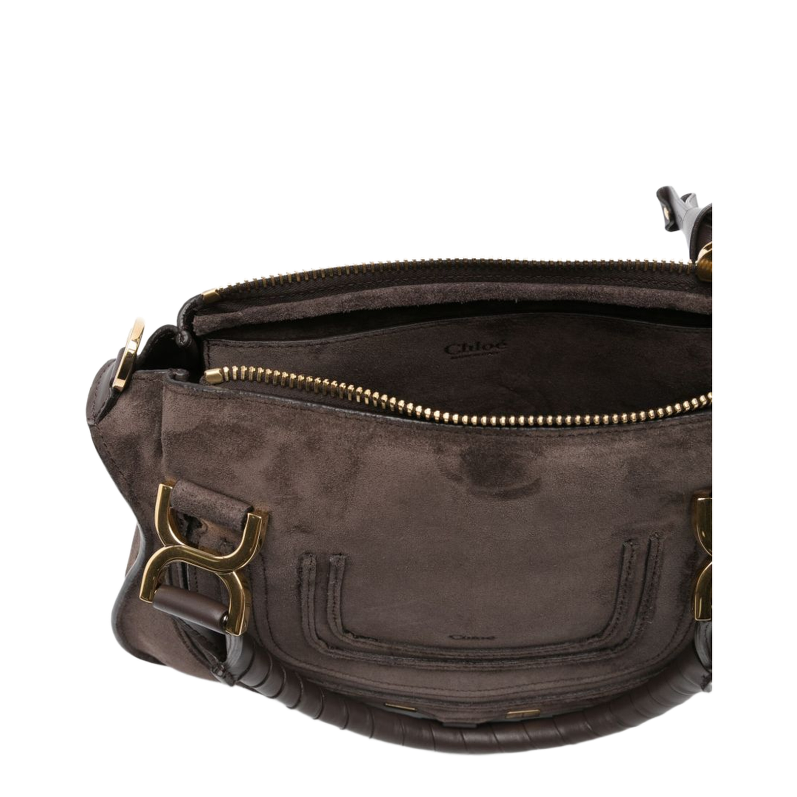 Small Marcie Bag in Suede Leather
