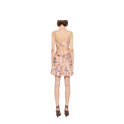 Coco Printed Cotton Mini Dress