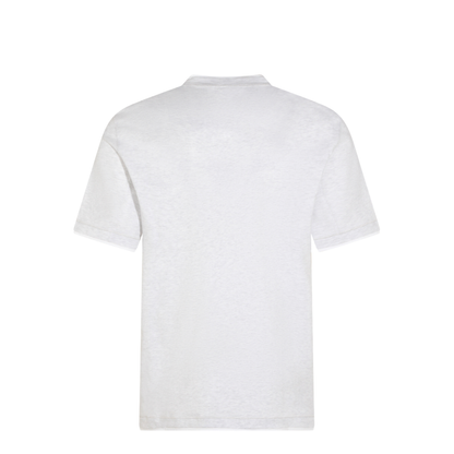 T-Shirt with Faux-Layering in Pearl Grey