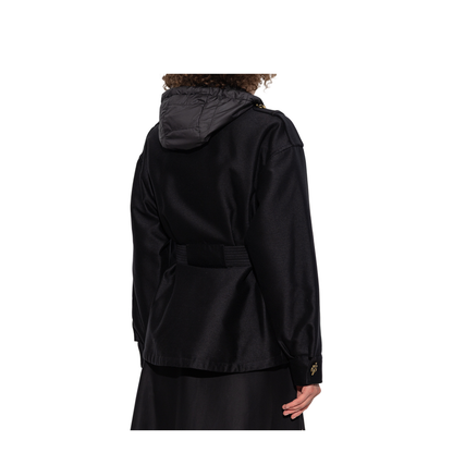 Black Essalois Hooded Down Field Jacket