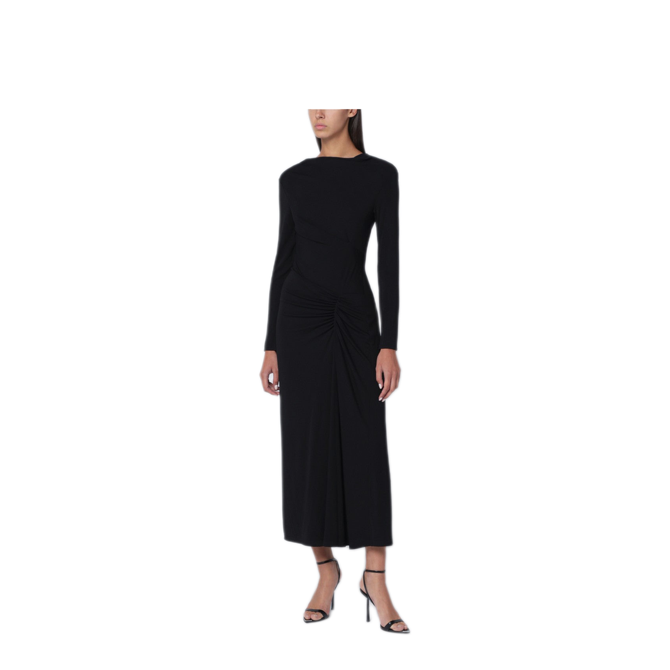 MAYFEYR - Simkhai - Ferrera Dress In Black Draped Jersey - 125-1136-JVIBLK