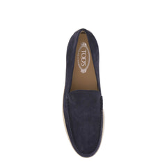 Tod'S suede slip-on with rafia insert