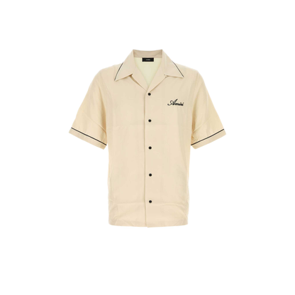 MAYFEYR - Amiri - Wolf Embroidered Camp Shirt - AM426SH068ALABASTER